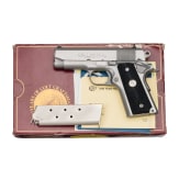 A Colt MK IV / Series 80 Officer's ACP, stainless, in box
