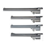 A Smith & Wesson Single Action Third Model (Model of 1891), ca. 1910, with four conversion barrels