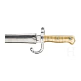 Chassepot-Infanteriegewehr M'le 1866, Tulle, datiert 1868, mit Bajonett