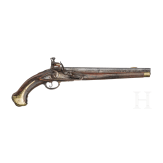 A flintlock pistol, circa 1745