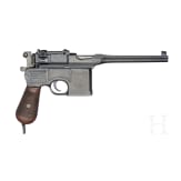 A Mauser C96 "Wartime Commercial", with matching shoulder stock and leather harness
