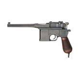 A Mauser C96 "Wartime Commercial", with matching shoulder stock and leather harness