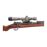 A Sniper rifle 98 k, code &bdquo;ce 42", with Russian &bdquo;PE" scope