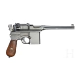 A Mauser Mod. C96 1932 ("Mod. 712"), with shoulder stock and leather harness