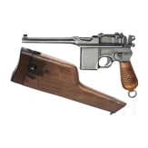 A Mauser Mod. C96 1932/712, with shoulder stock