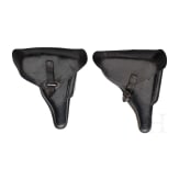 Two holsters for P 08 and P 38, Wehrmacht