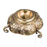 A German silver-gilt salt cellar, Aachen, 17th/18th century