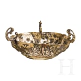 A German silver-gilt salt cellar, Aachen, 17th/18th century