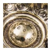 A German silver-gilt salt cellar, Aachen, 17th/18th century