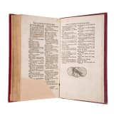 Erstausgabe von &bdquo;Er&ouml;ffnete J&auml;ger-Practica, oder der wohlge&uuml;bte und erfahrne J&auml;ger", Heinrich Wilhelm D&ouml;bel, Leipzig, Johann Samuel Heinsius, 1746