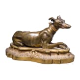 Liegender Windhund, Anonym, wohl sp&auml;tes 19. / fr&uuml;hes 20. Jhdt.