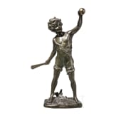 Franz Iffland (1862 - 1935) - Kricket spielender Junge