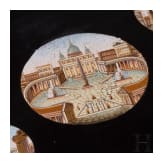 Mikromosaik-Briefbeschwerer mit Ansicht der Piazza San Pietro, Rom, um 1880