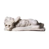 Zwei Memento-Mori Beinschnitzereien im Stil des Fr&uuml;hbarock, deutsch, 19./20. Jh.