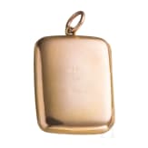 An 8ct gold and guilloch&eacute; enamel medaillon, probably France, circa 1910