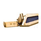 An 18ct gold and lapis lazuli bracelet