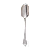 A large German silver serving spoon as shooting trophy, Halberstadt, 1711