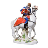 "Husar zu Pferde", um 1750 (Modell), Meissen, um 1840-60 (Ausf&uuml;hrung)