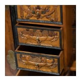 Barockes Luxus-Kabinett mit Reliefintarsien, Eger (Cheb/CZ), um 1700