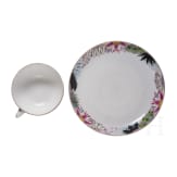 Seltene Porzellantasse mit Untertasse, Sowjetunion um 1923-1925