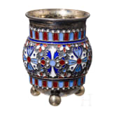 Kugelfu&szlig;-Wodkabecher, Russland, Moskau, Iwan Chlebnikow, 1877