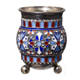 Kugelfu&szlig;-Wodkabecher, Russland, Moskau, Iwan Chlebnikow, 1877