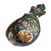 Kleiner Cloisonn&eacute;-Email-Kowsch mit Doppeladler, Russland, Moskau, 1899-1908