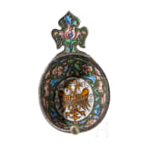 Kleiner Cloisonn&eacute;-Email-Kowsch mit Doppeladler, Russland, Moskau, 1899-1908