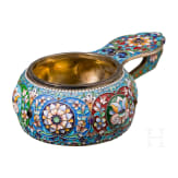 Cloisonn&eacute;-Email-Kowsch, Russland, 2. H&auml;lfte des 20. Jhdts.