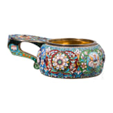 Cloisonn&eacute;-Email-Kowsch, Russland, 2. H&auml;lfte des 20. Jhdts.
