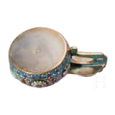 Cloisonn&eacute;-Email-Kowsch, Russland, 2. H&auml;lfte des 20. Jhdts.