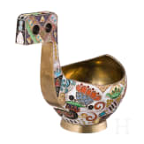 Cloisonn&eacute;-Email-Kowsch in der Art von Feodor R&uuml;ckert, 2. H&auml;lfte des 20. Jhdts.