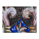 Farbenfrohes Cloisonn&eacute;-Email-Zigarettenetui in der Art von Feodor R&uuml;ckert, 2. H&auml;lfte des 20. Jhdts.
