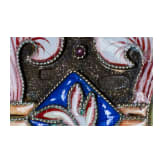 Farbenfrohes Cloisonn&eacute;-Email-Zigarettenetui in der Art von Feodor R&uuml;ckert, 2. H&auml;lfte des 20. Jhdts.
