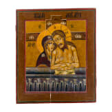 A large icon showing "Do not weep for me Mother", Russia, 19th century.
