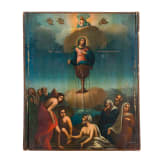 A large icon showing the Mother of God of the "Life-Giving Source", Southern Russia, 19th century