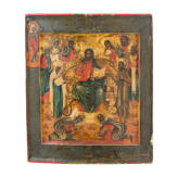 An icon showing the extended Deisis, Russia, circa 1700