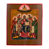 An icon showing the Deisis, Russia, 19th century