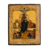 A small icon showing Saint John in the desert, Russia, circa 1900