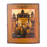 An icon showing the entrance of the Mother of God into the temple, Russia, 19th century