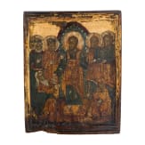An icon showing Christ descent into hell, Russia, 17th century.