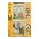 A large icon showing the Resurrection of Christ, Russia, circa 1900