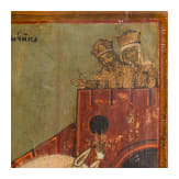 A large icon showing Saint George and the dragon, Russia, early 18th century