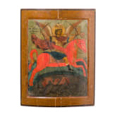 A large icon showing St. Michael Horseman of the Apocalypse, Russia, early 18th century