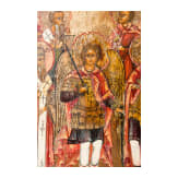 A Russian icon showing Archangel Michael and selected Saints, circa 1800