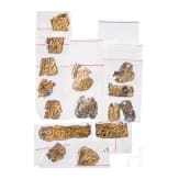 Fr&uuml;hmittelalterliche G&uuml;rtelbeschl&auml;ge aus Gold, Steppennomaden Osteuropas, 8. - 9. Jhdt.