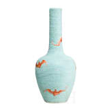 Vase mit eisenroten Flederm&auml;usen, China, sp&auml;tes 19. - fr&uuml;hes 20. Jhdt.