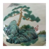 Famille-Rose-Vase, China, um 19. Jhdt.