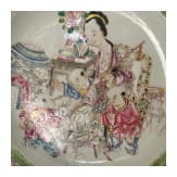 Famille-Rose-Teller, China, wohl Yongzheng-Periode (1723-35)