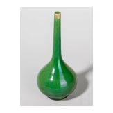 Gr&uuml;n glasierte Vase, China, wahrscheinlich 19./20. Jhdt.